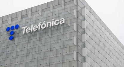 El edificio de la sesde central de Telefónica en Madrid.