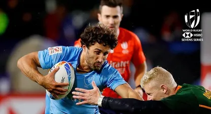 Los Teros 7s vencieron a Sudáfrica en un partidazo de los celestes