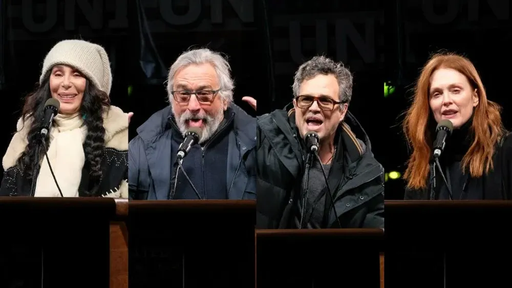 Figuras del cine y la música se manifestaron en contra de Trump