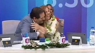 El momento del anuncio en Canal 4