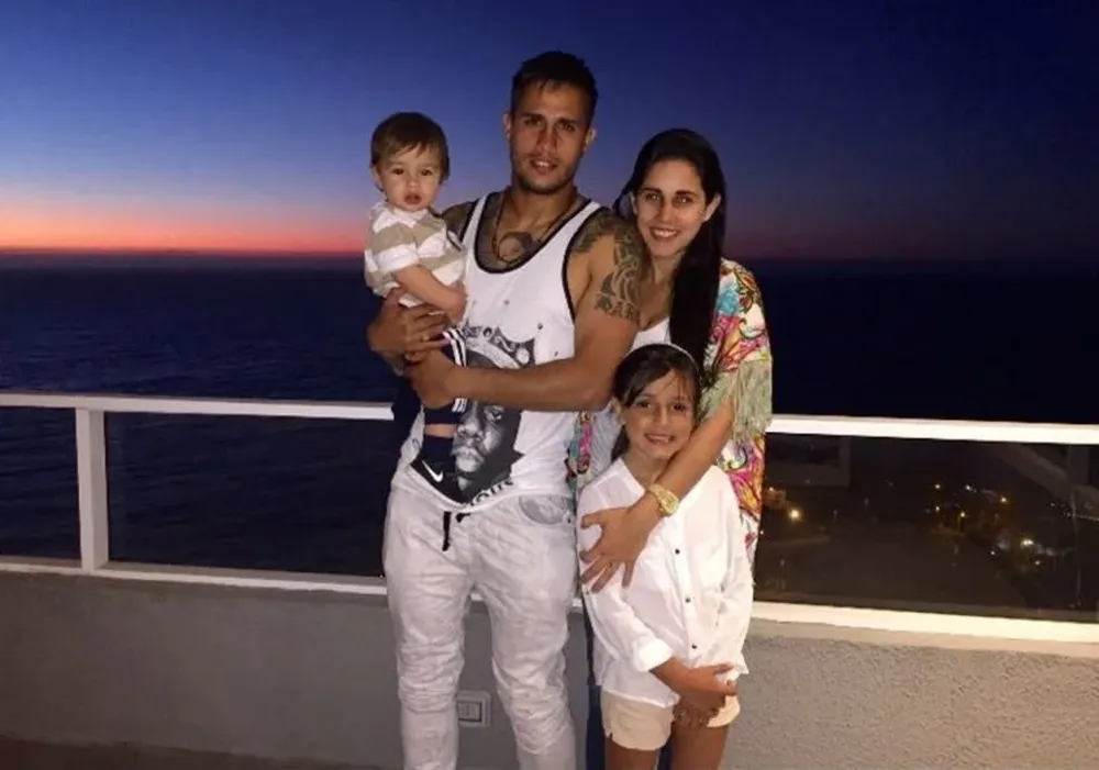 Maximiliano Bajter en familia