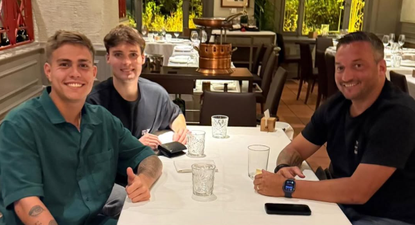 Jeremía Recoba, Matías Medina y Gonzalo Porras