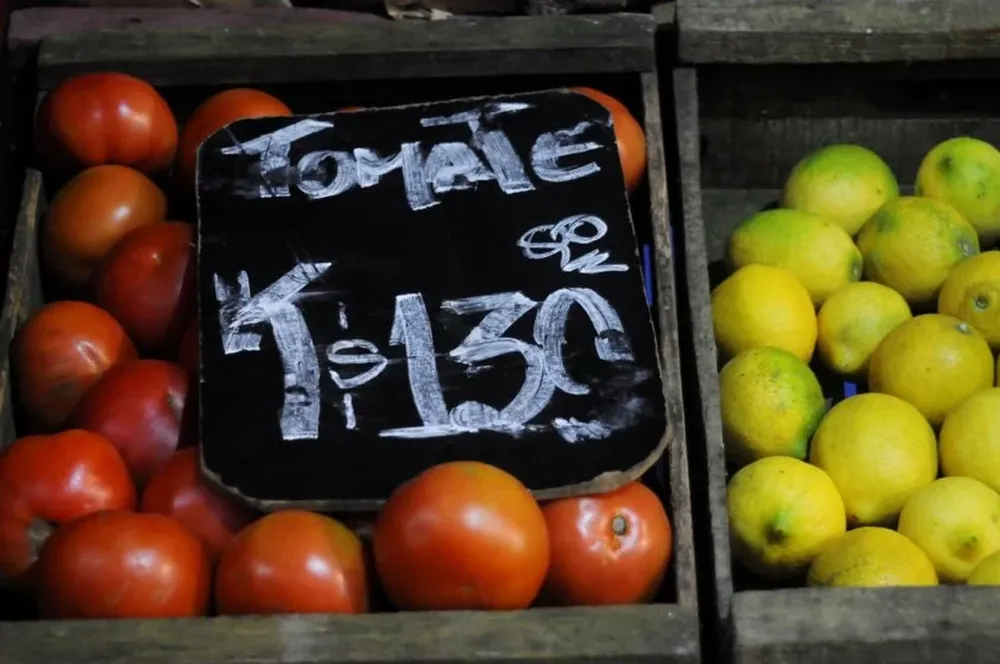 Para recordar. Tomate a $ 139 el kilo en octubre de 2016. Hasta la semana pasada había caido a $ 25