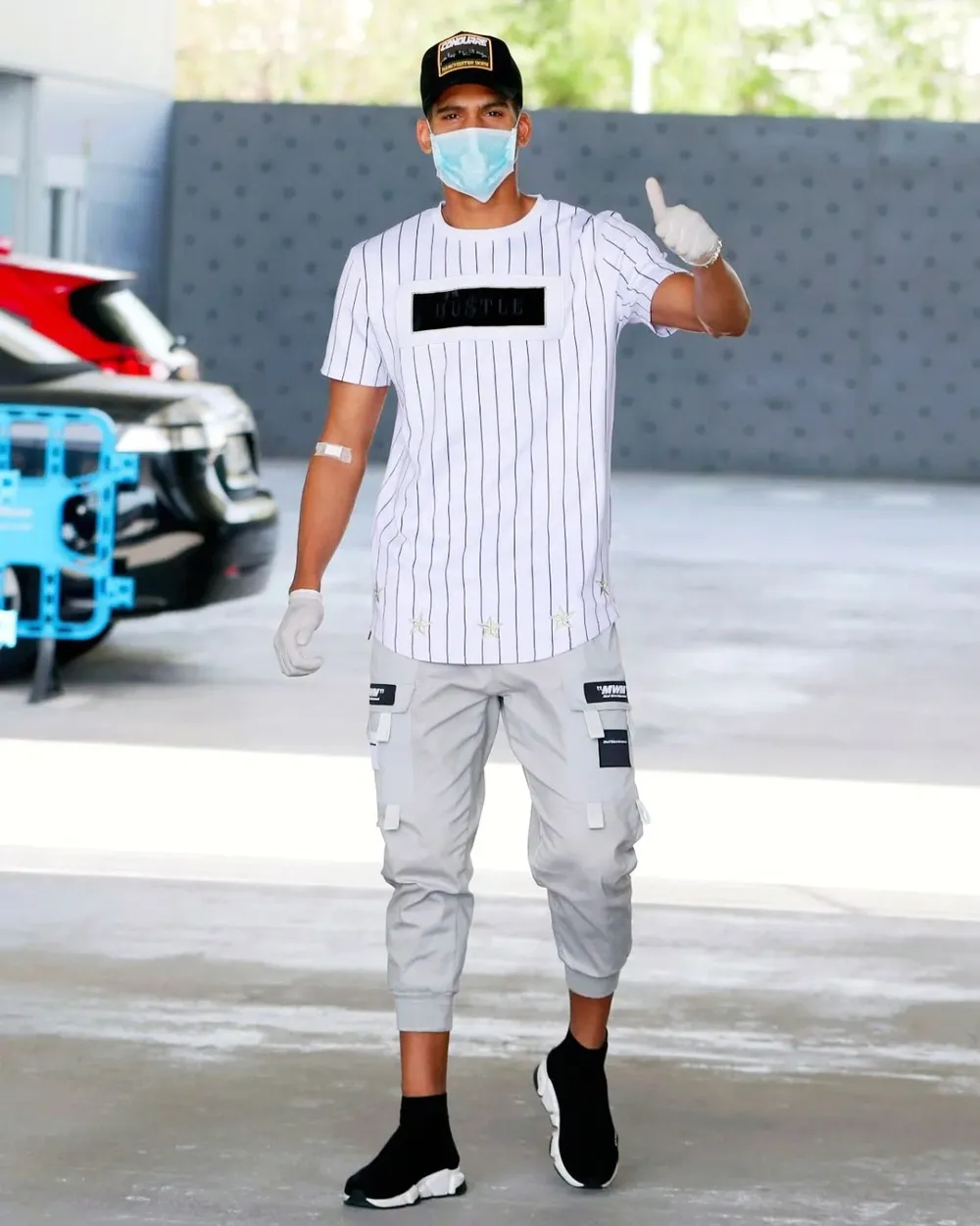 Ronald Araújo en el compeljo de FC Barcelona tras los controles por el coronavirus