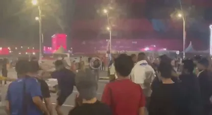 Peleas entre hinchas de Argentina y México en Doha
