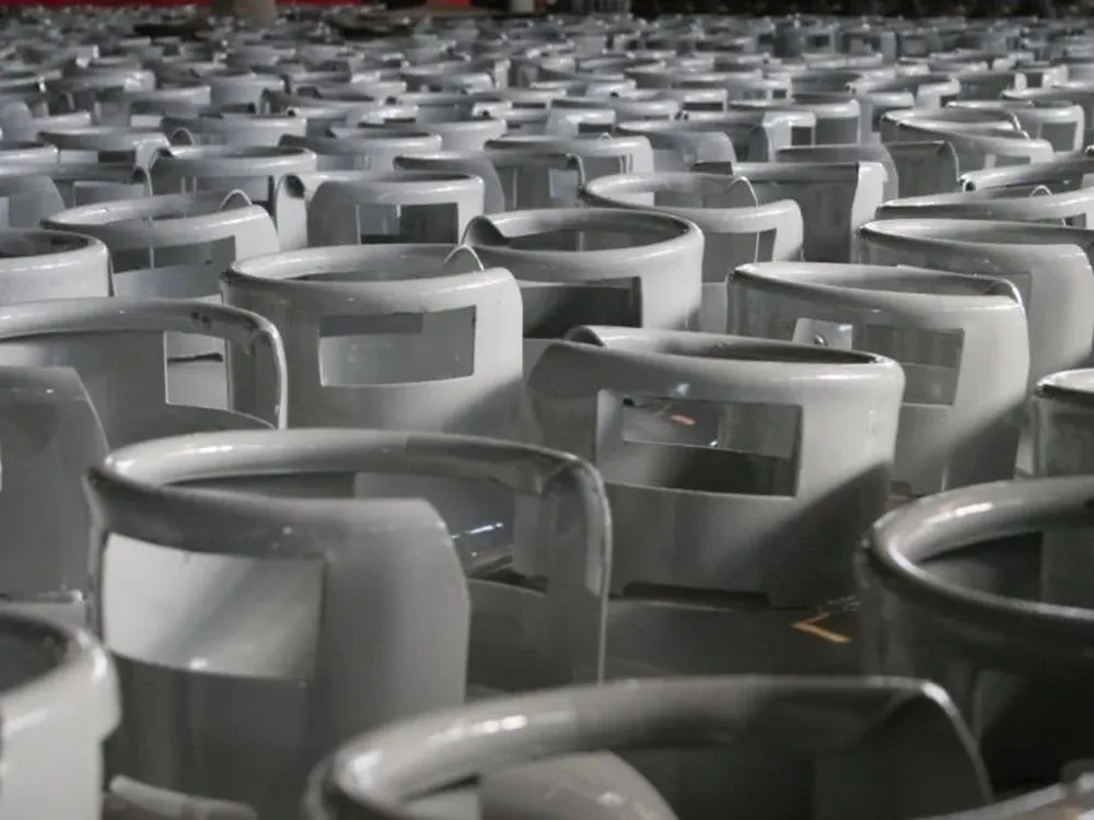 Garrafas de supergás.