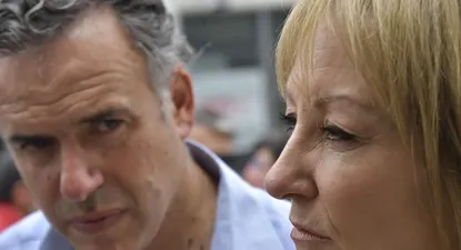 Yamandú Orsi y Carolina Cosse, precandidatos del Frente Amplio