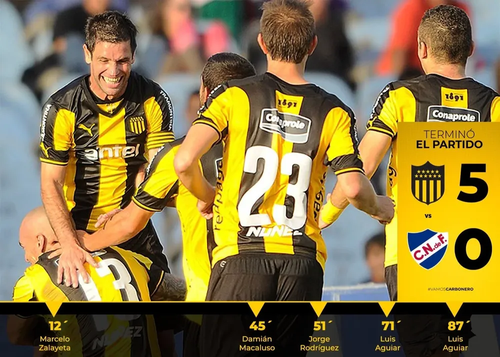 La foto que subió Peñarol por el clásico del 5-0