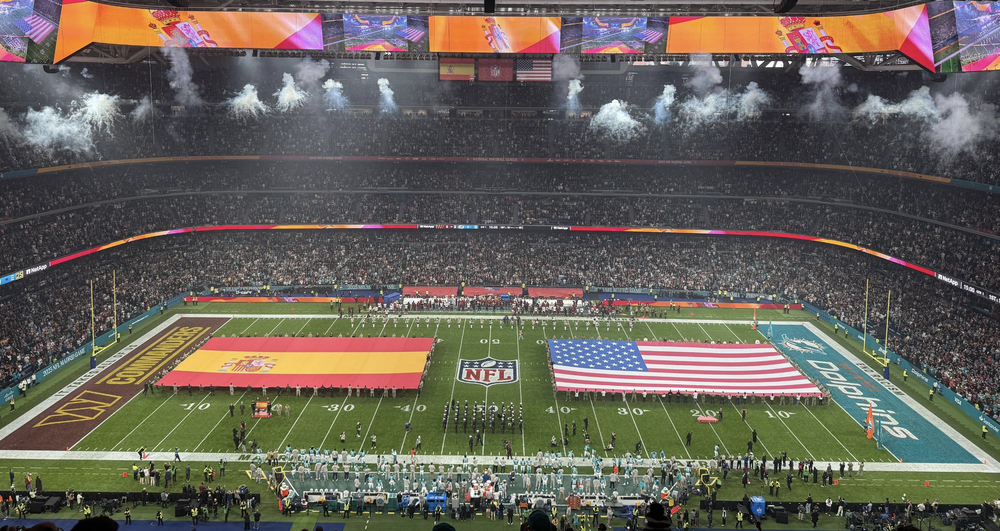 El partido entre Dolphins y Commanders atrajo 78.000 espectadores.