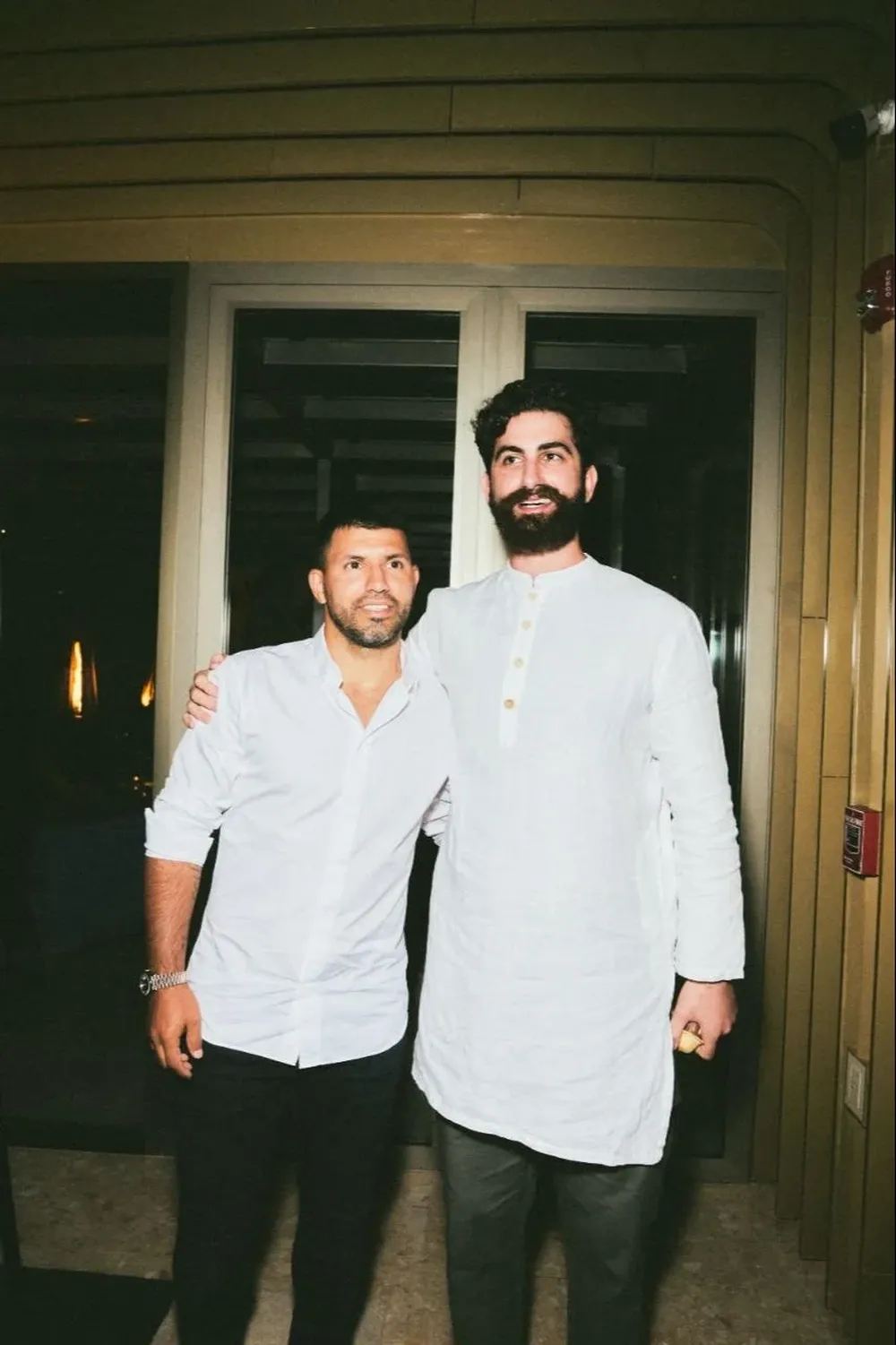 El Kun Agüero estuvo presente en un evento en Punta del Este