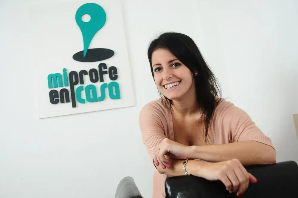 La fundadora de Mi Profe en Casa, Claudia Martínez.