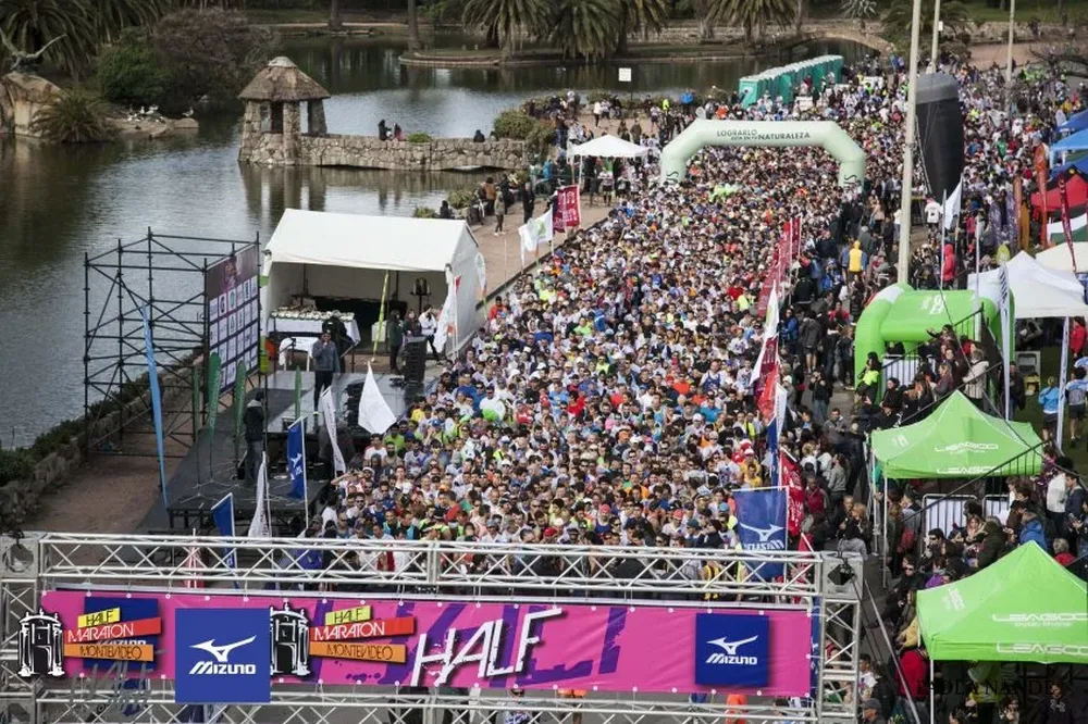 La laragda de la Half Maratón Montevideo 2017