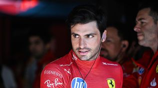 Carlos Sainz, tras el sprint.