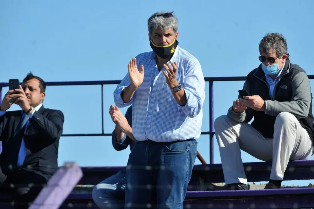 Evaristo González en la tribuna