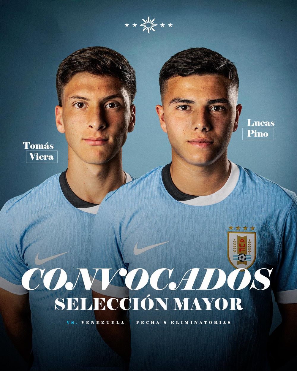 Tomás Viera de Nacional y Lucas Pino de Montevideo City Torque, fueron citados a la selección de Uruguay Tomás Viera de Nacional y Lucas Pino de Montevideo City Torque, fueron citados a la selección de Uruguay