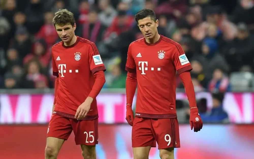 Thomas Müller y Robert Lewandowski
