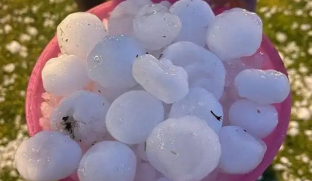 Una tormeta de granizo soprende a Madrid
