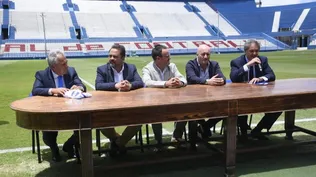Asunción de José Fuentes como presidente tricolor en diciembre de 2021