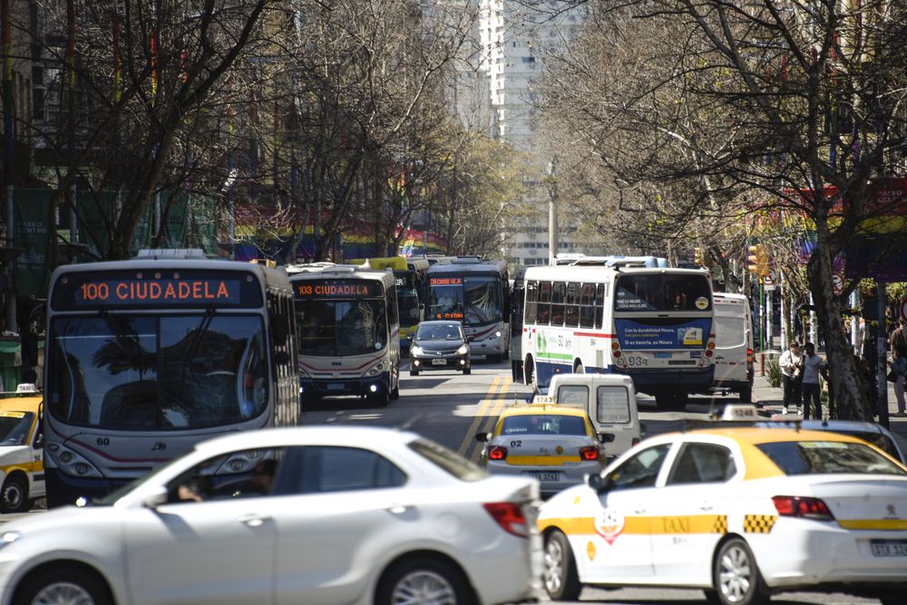 Funcionamiento del tránsito en Montevideo durante el 8M