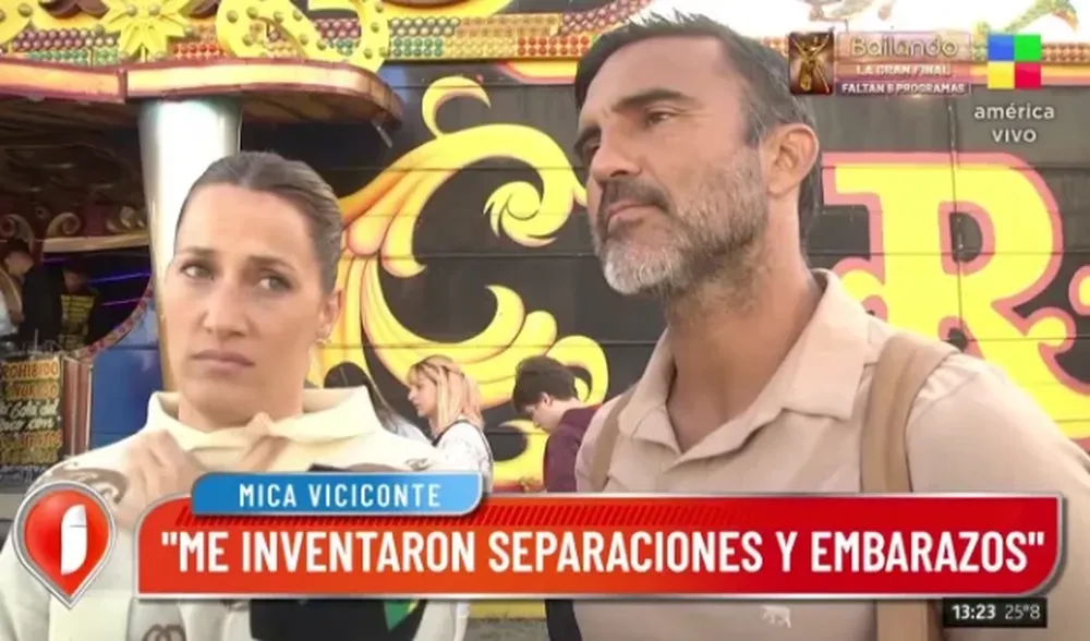 Cubero dialogó con un canal de noticias del espectáculo junto a su esposa