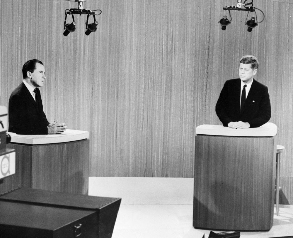 El debate entre Kennedy y Nixon en 1960 fue el primero televisado de la historia