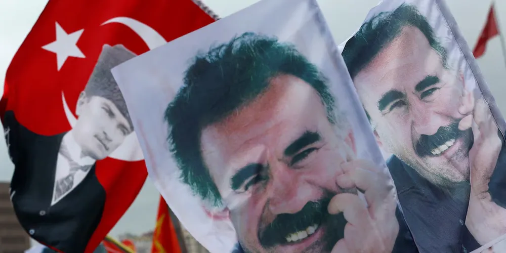 Imágenes del líder de la guerrilla kurda PKK,&nbsp;Abdullah Ocalan