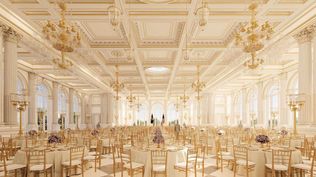 Una representación del nuevo salón de baile con capacidad para 650 personas en un nuevo edificio de 90.000 pies cuadrados. Una representación del nuevo salón de baile con capacidad para 650 personas en un nuevo edificio de 90.000 pies cuadrados.