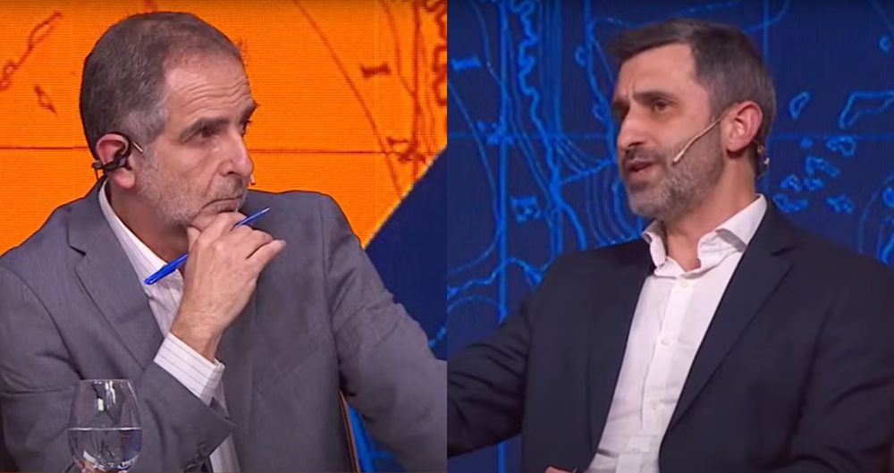 Leonardo Haberkorn y Daniel Caggiani en Séptimo Día (Canal 12)