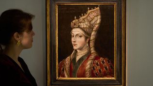 Se cree que este retrato de Hürrem Sultan data de finales del siglo XVI o principios del XVII y se exhibió en la casa de subastas Sothebys en Londres en 2021