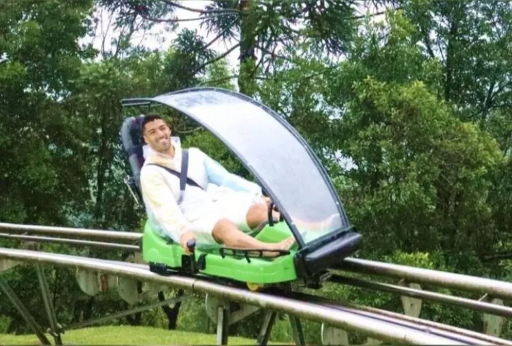 Luis Suárez en uno de los atractivos