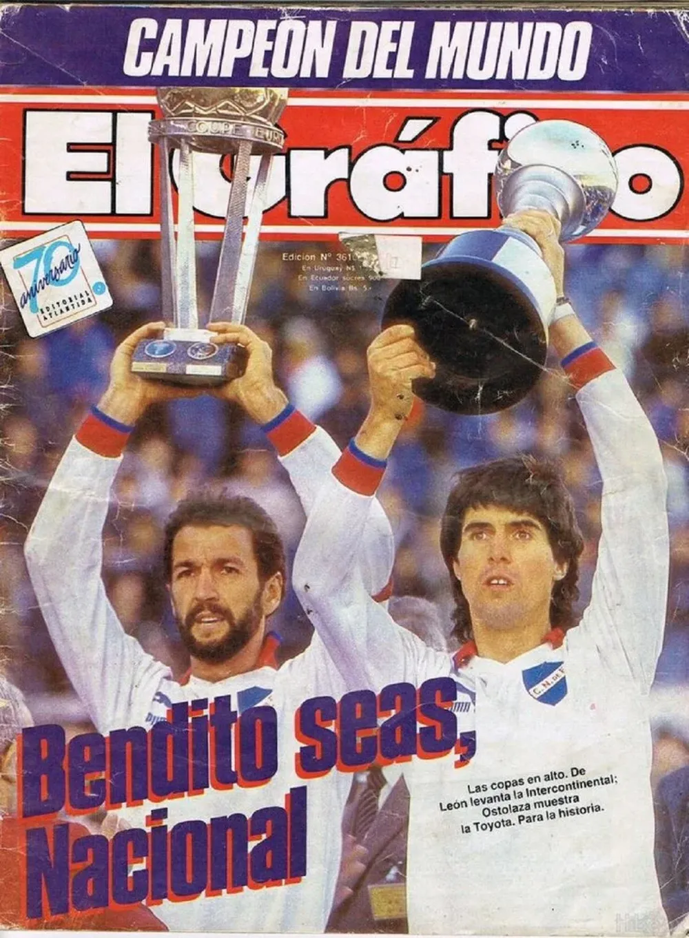 La tapa de El Gráfico tras la consagración en Tokio