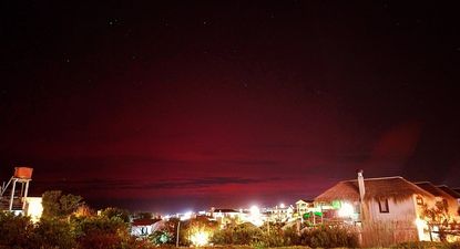 Así se vio la aurora austral desde Rocha