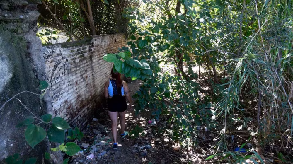 El descampado en el que encontraron a la joven que fue atacada con un ladrillo