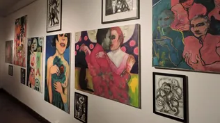 Muestra de Patrone montada en el Museo Figari
