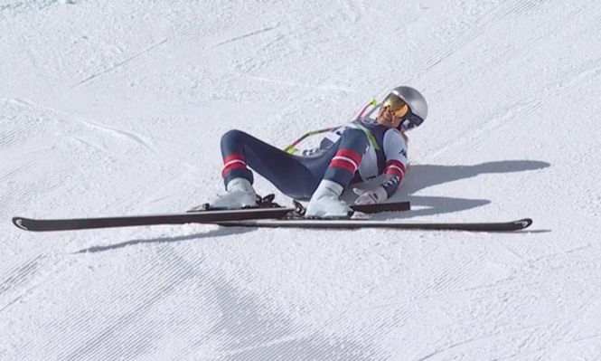 El dolor de Lindsey Vonn tras su caída en los Juegos Olímpicos de Invierno