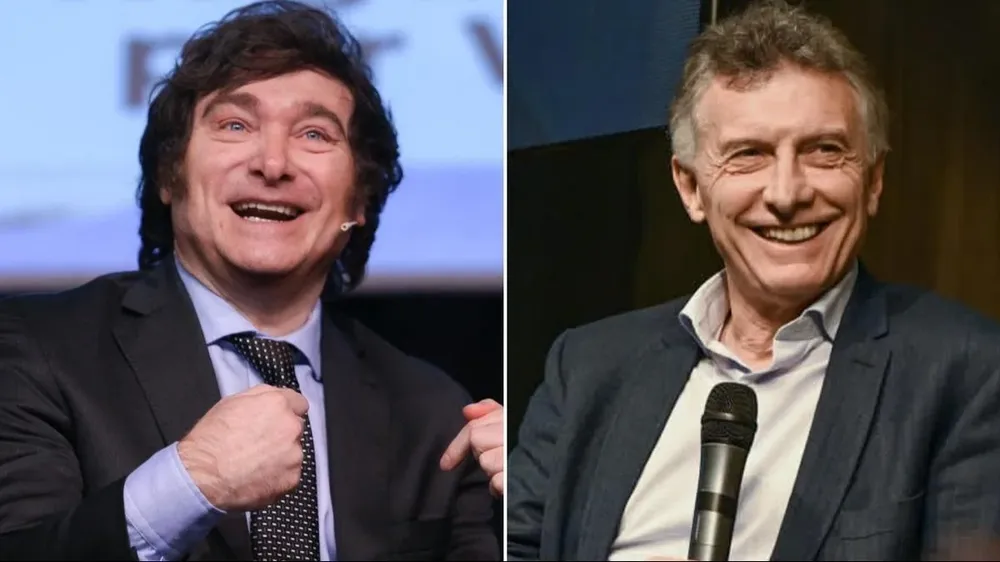 Javier Milei y Mauricio Macri
