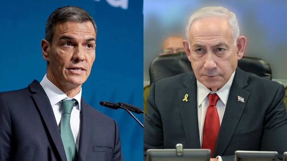 Pedro Sánchez y Benjamin Netanyahu.