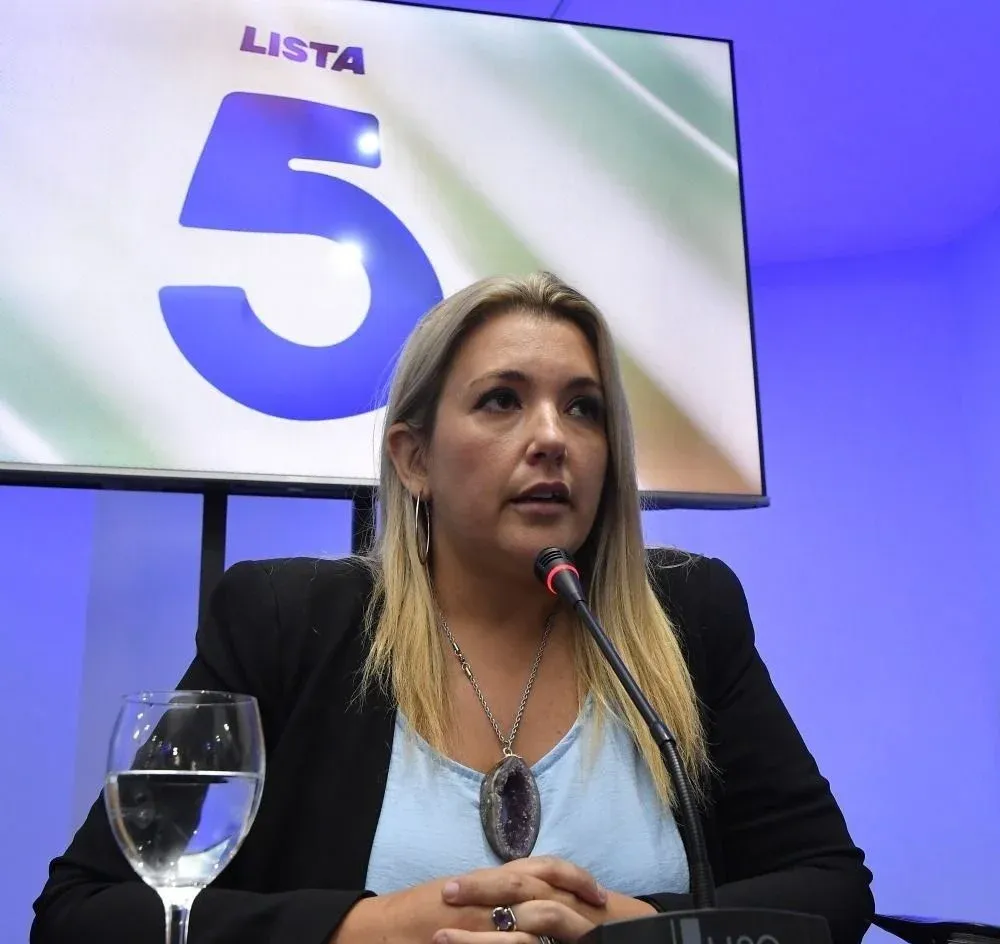 La candidata a la vicepresidencia por el Partido Nacional, Valeria Ripoll