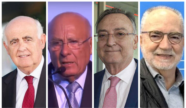 Antonio Noblejas, José Marín, Miguel Burdeos y Vicente Tarancón.