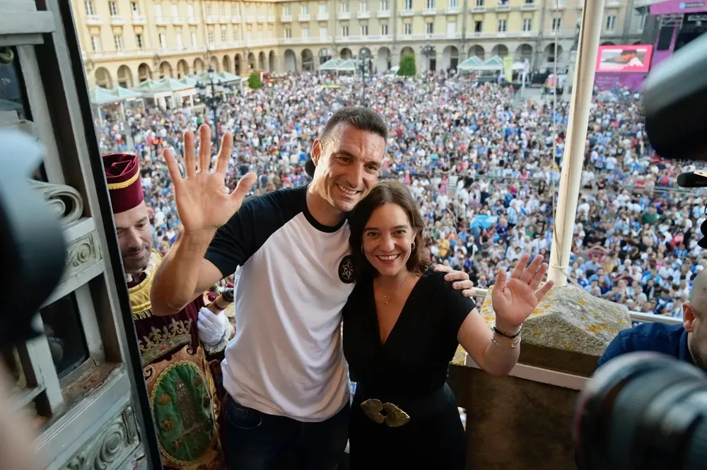 Scaloni la alcaldesa, en La Coruña.