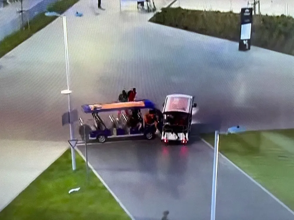 El choque de los carritos