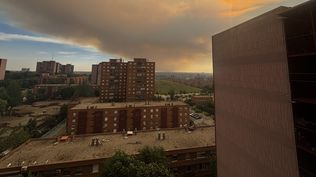 Humo en Madrid por un incendio en Méntrida.&nbsp;