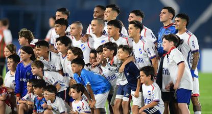 El equipo de Nacional ante Deportivo Maldonado