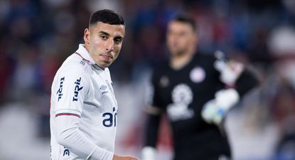 Nahuel Gelos en su debut en Nacional