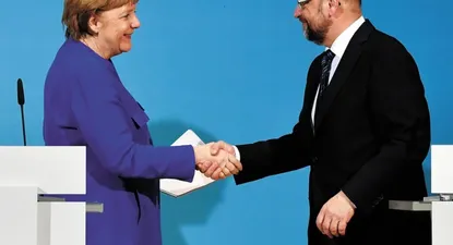 Merkel acordó formar nuevo gobierno con socialdemócratas