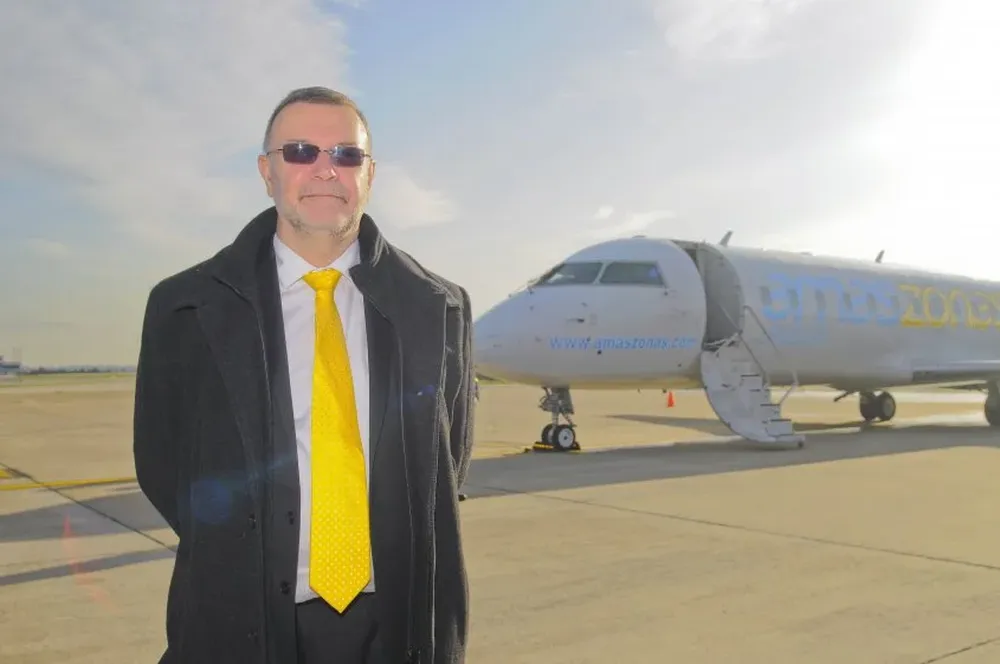 El gerente general de Amaszonas Uruguay, Carlos Pera.