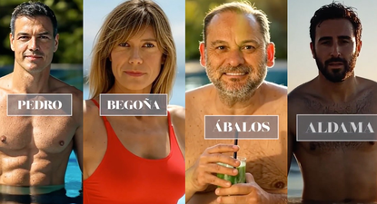 Pedro Sánchez, Begoña Gómez, José Luis Ábalos y Víctor de Aldama, recreados con inteligencia artificial en un video del PP.