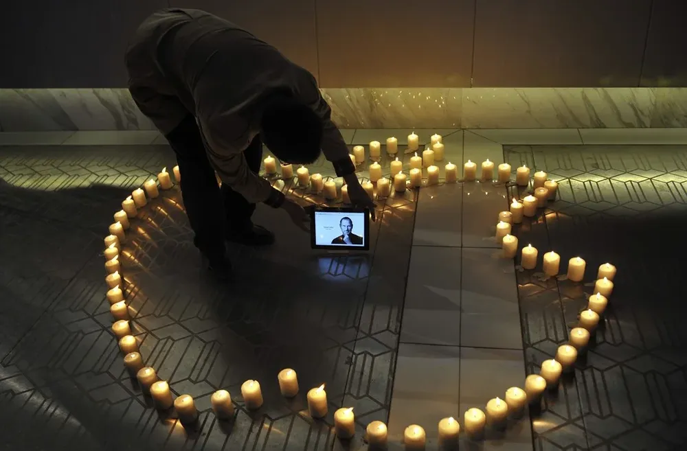 Homenaje a Steve Jobs en China