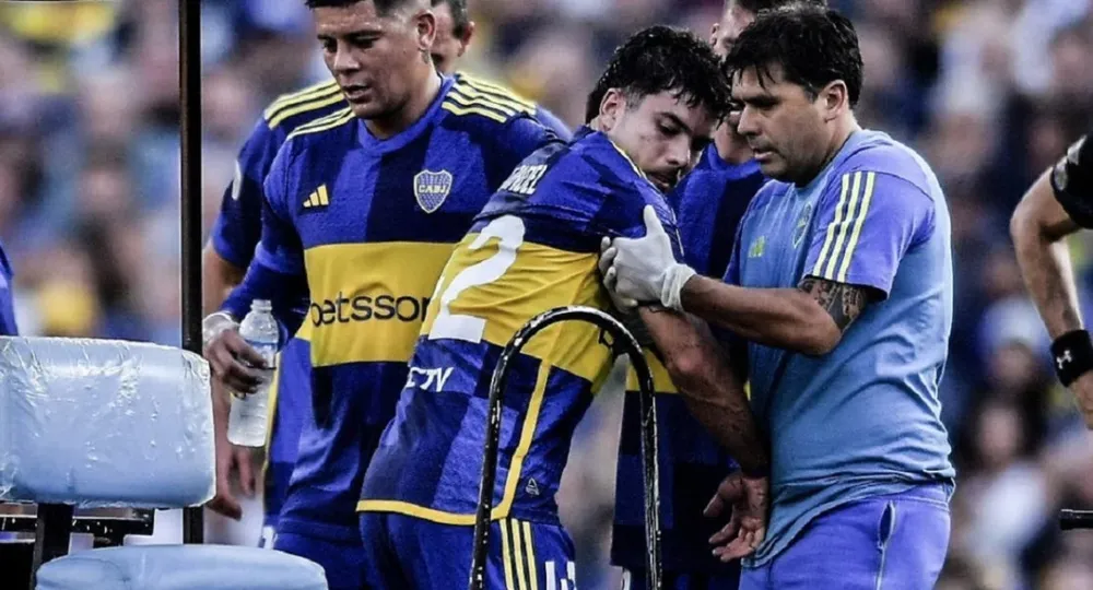 Lucas Blondel, luego de la dura lesión de rodilla