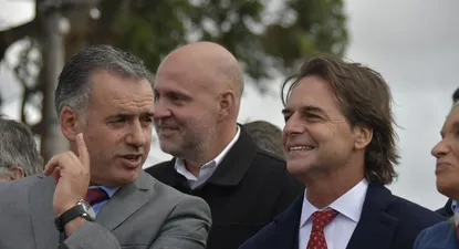 Archivo. Orsi y Lacalle durante un acto